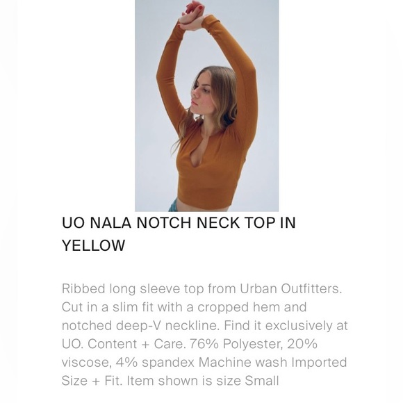 Urban outfitters nwt BDG Nala notch Henley crop top rust orange - Picture 11 of 15